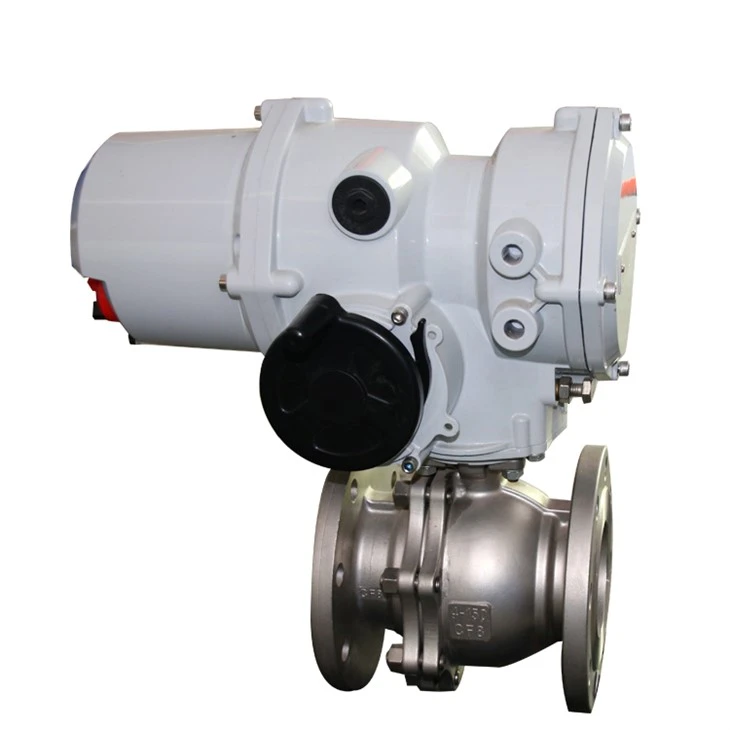FTFE Electric Flange Water Control Ball Valve