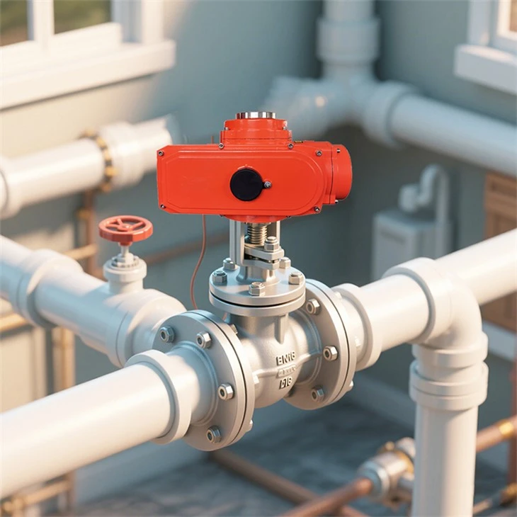 Natural Gas Pipe Electric Ball Valve Actuator